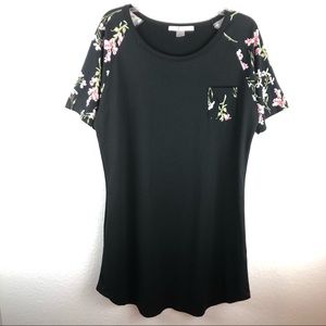 ❤️ Floral Shoulder Sleep Shirt